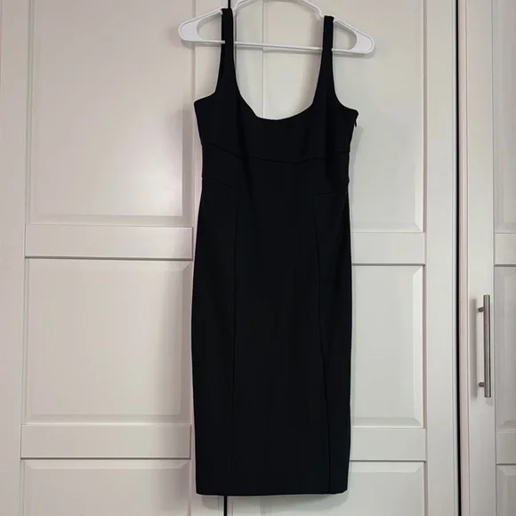 Diane Von Furstenberg Black Bridget Sheath Midi Dress - Picture 2 of 7